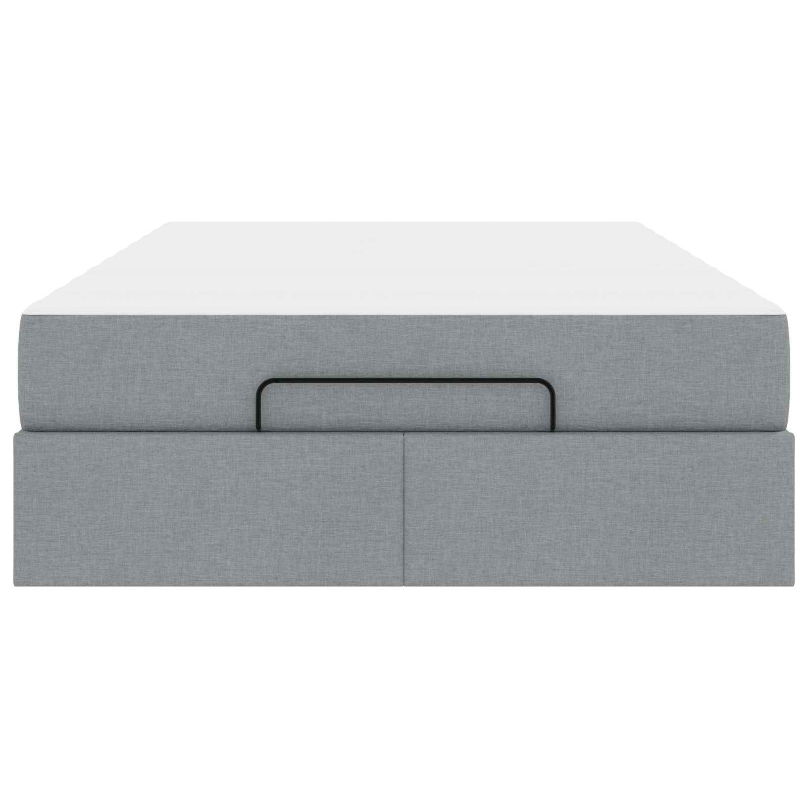 Struttura letto con materasso 2 pcs Grigio chiaro Tessuto | homemem39