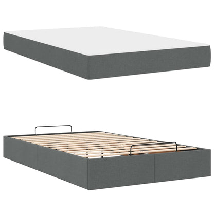 Struttura letto con materasso 2 pcs Grigio Sfumato Tessuto | homemem39