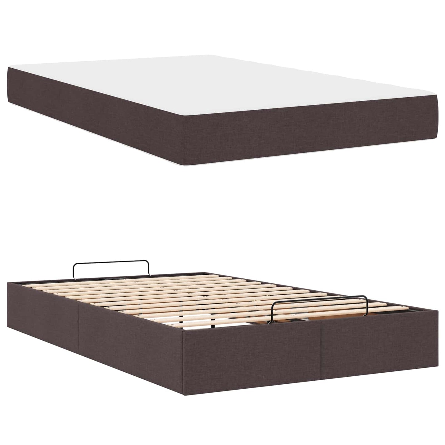 Struttura letto con materasso 2 pcs Tanno Tessuto | homemem39