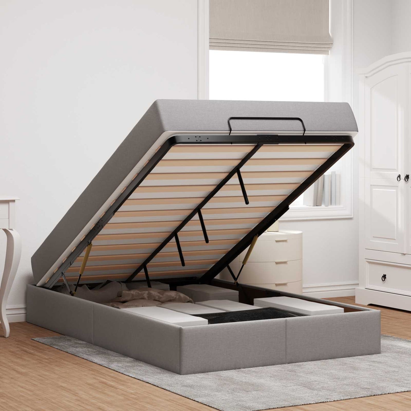 Struttura letto con materasso 2 pcs Talpa Tessuto | homemem39