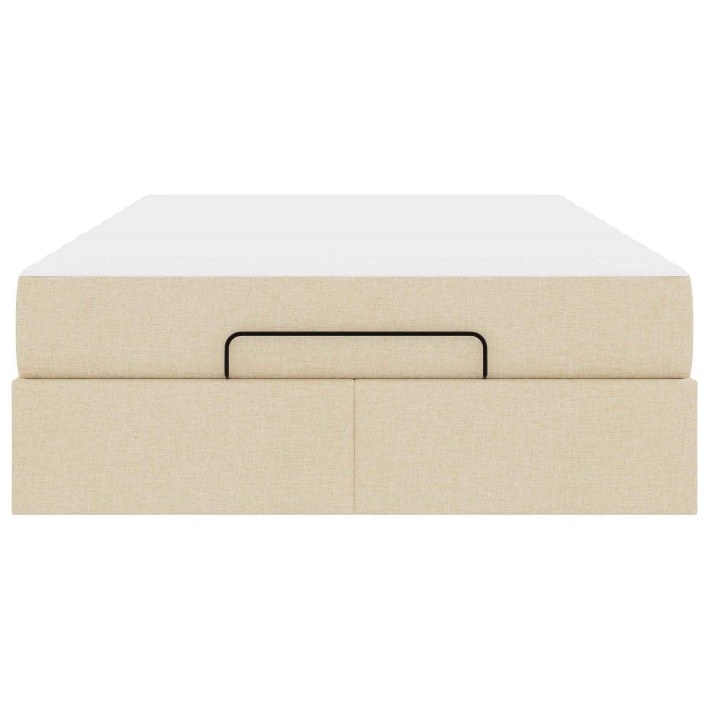 Struttura letto con materasso 2 pcs Crema Tessuto | homemem39