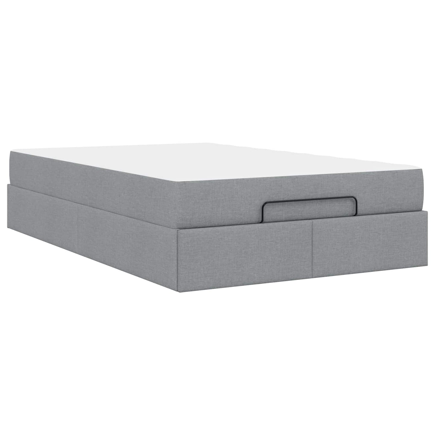 Struttura letto con materasso 2 pcs Grigio chiaro Tessuto | homemem39