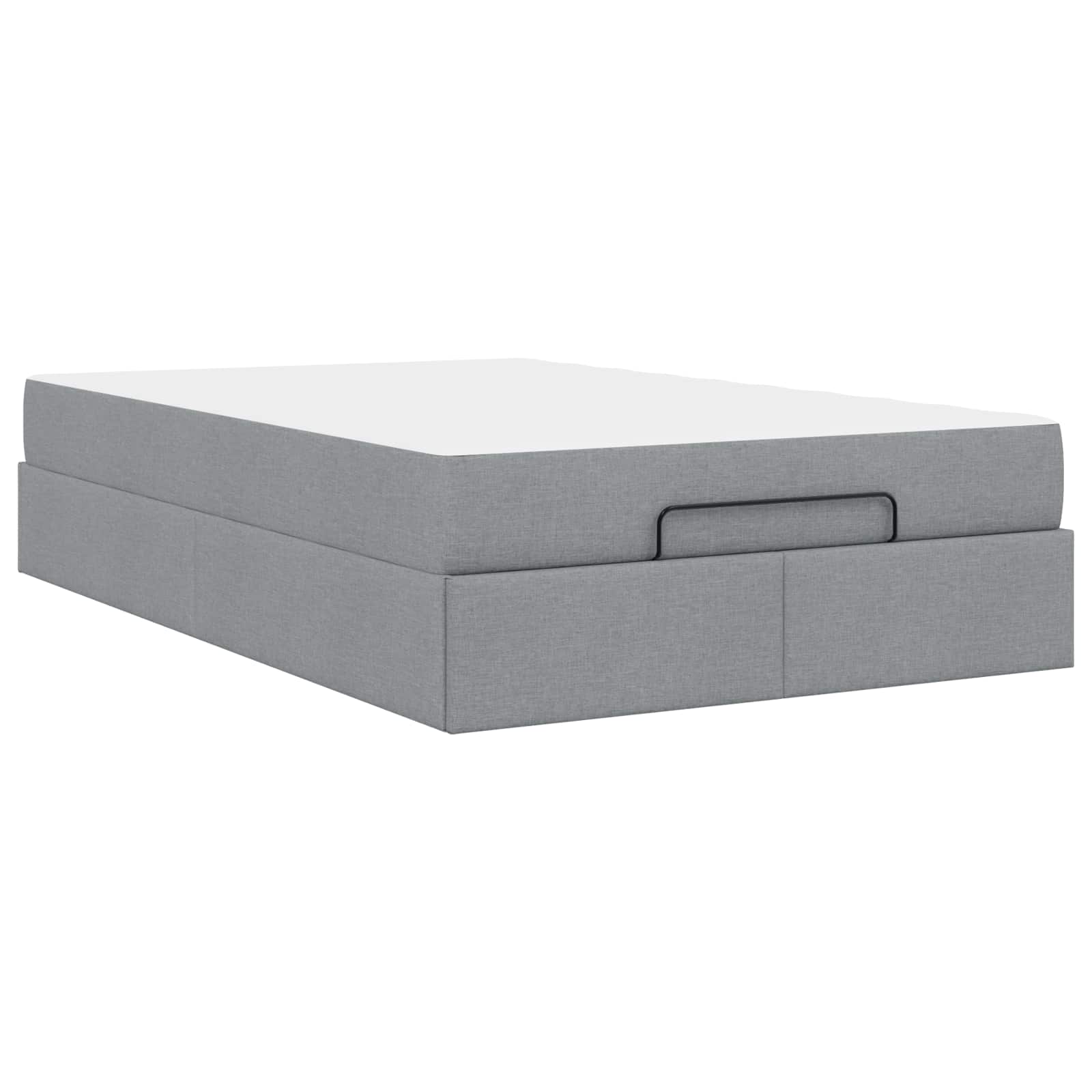 Struttura letto con materasso 2 pcs Grigio chiaro Tessuto | homemem39