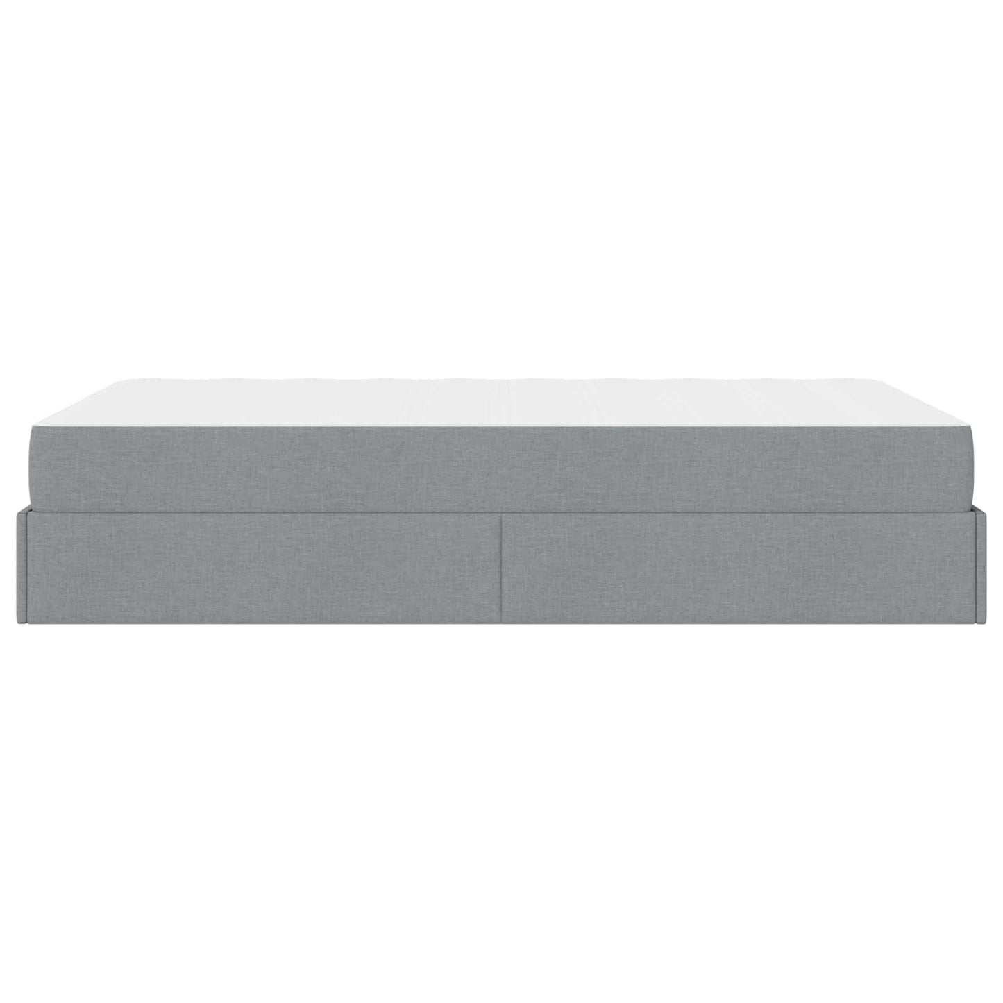 Struttura letto con materasso 2 pcs Grigio chiaro Tessuto | homemem39