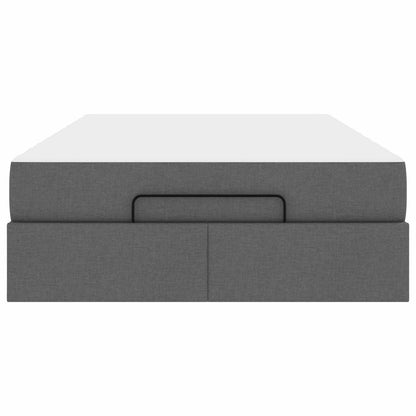 Struttura letto con materasso 2 pcs Grigio Sfumato Tessuto