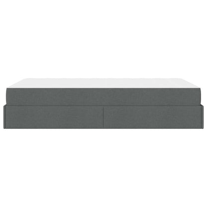 Struttura letto con materasso 2 pcs Grigio Sfumato Tessuto | homemem39