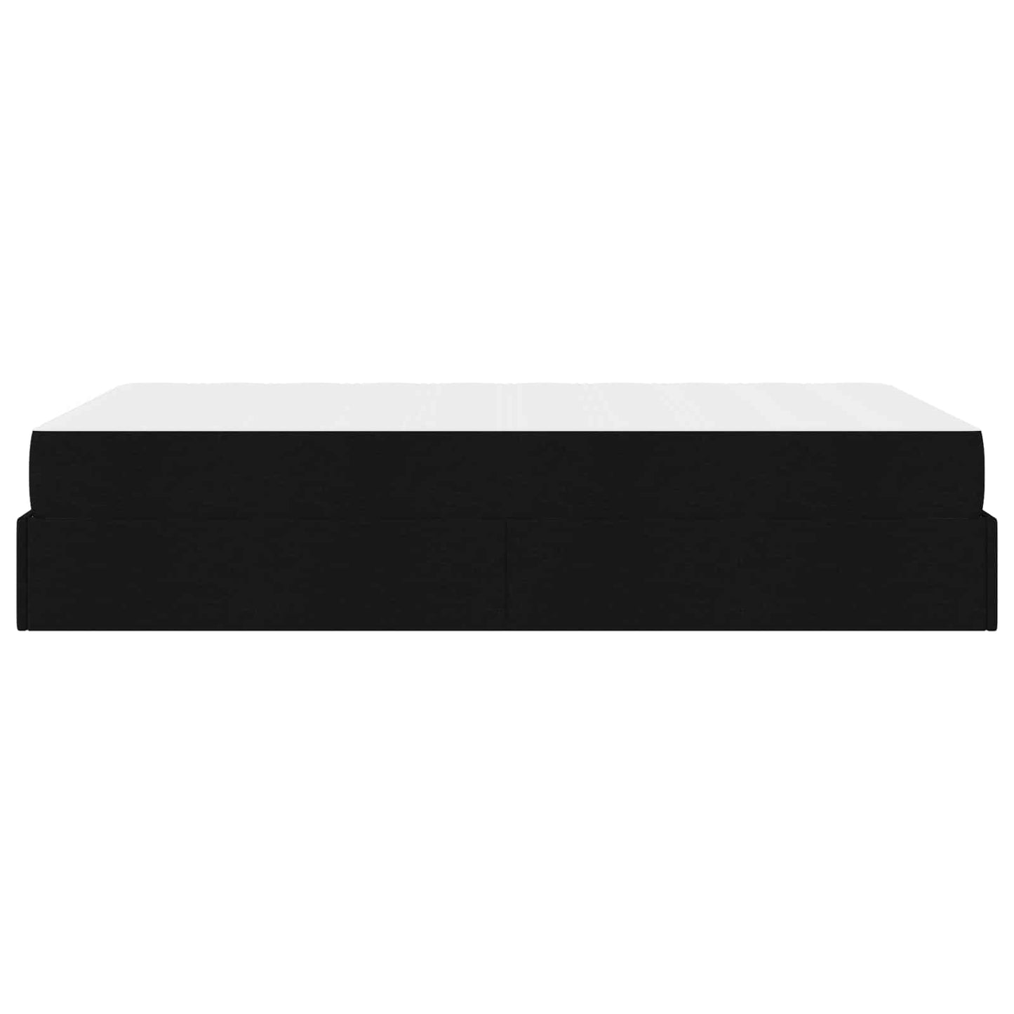 Struttura letto con materasso con materasso 2 pcs Nero Tessuto