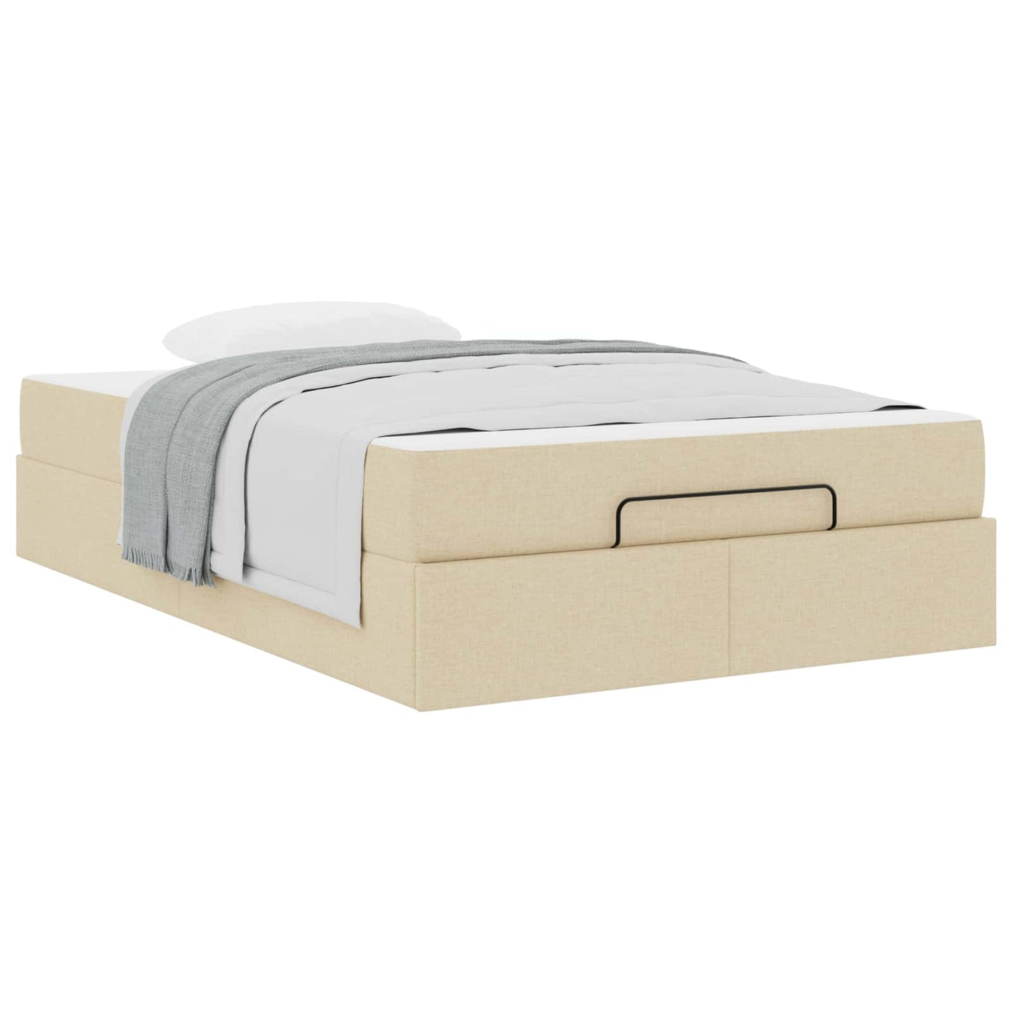 Struttura letto con materasso 2 pcs Crema Tessuto | homemem39