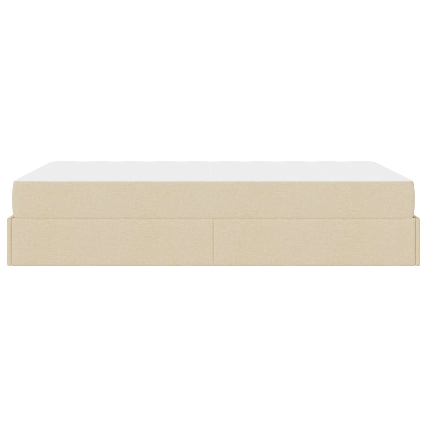 Struttura letto con materasso 2 pcs Crema Tessuto | homemem39
