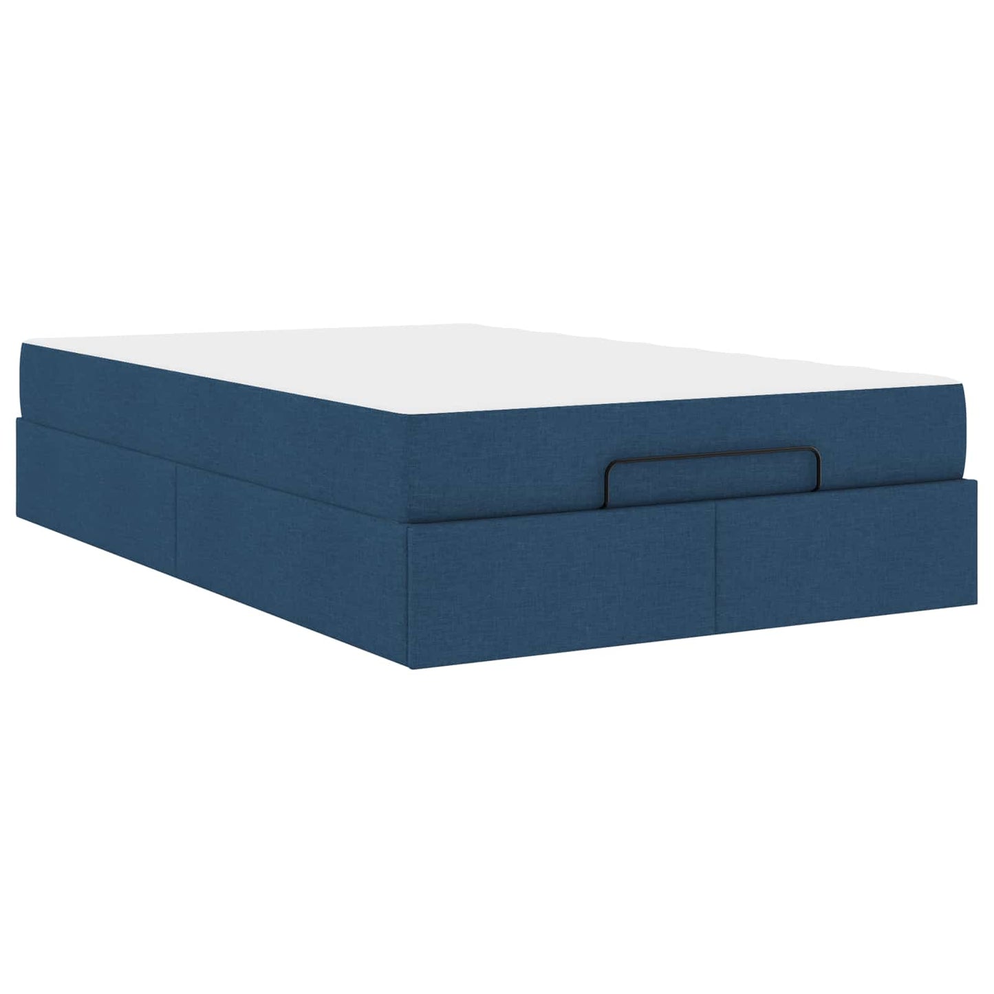 Struttura letto con materasso con materasso 2 pcs Blu Tessuto