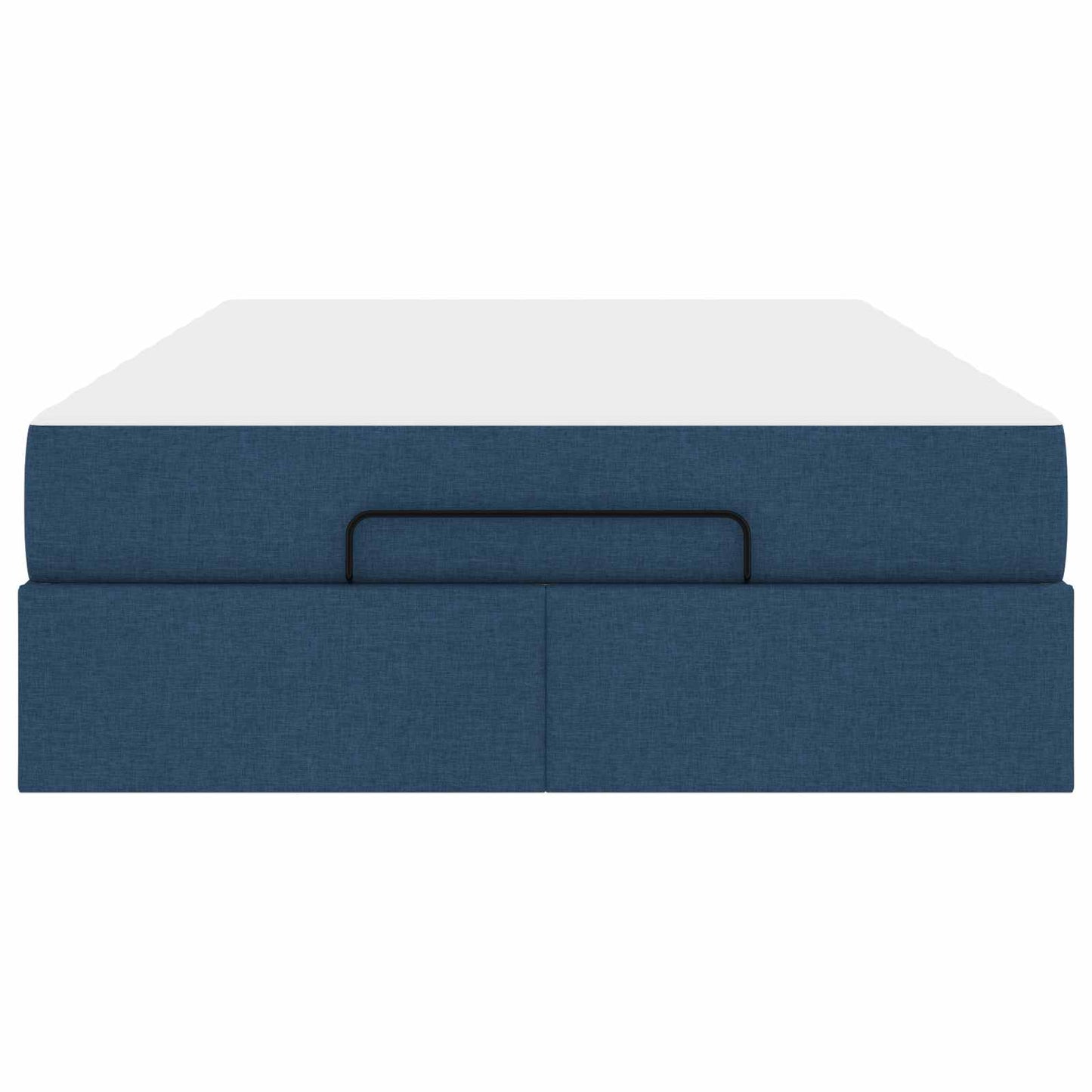 Struttura letto con materasso con materasso 2 pcs Blu Tessuto