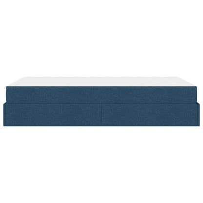 Struttura letto con materasso 2 pcs Blu Tessuto | homemem39