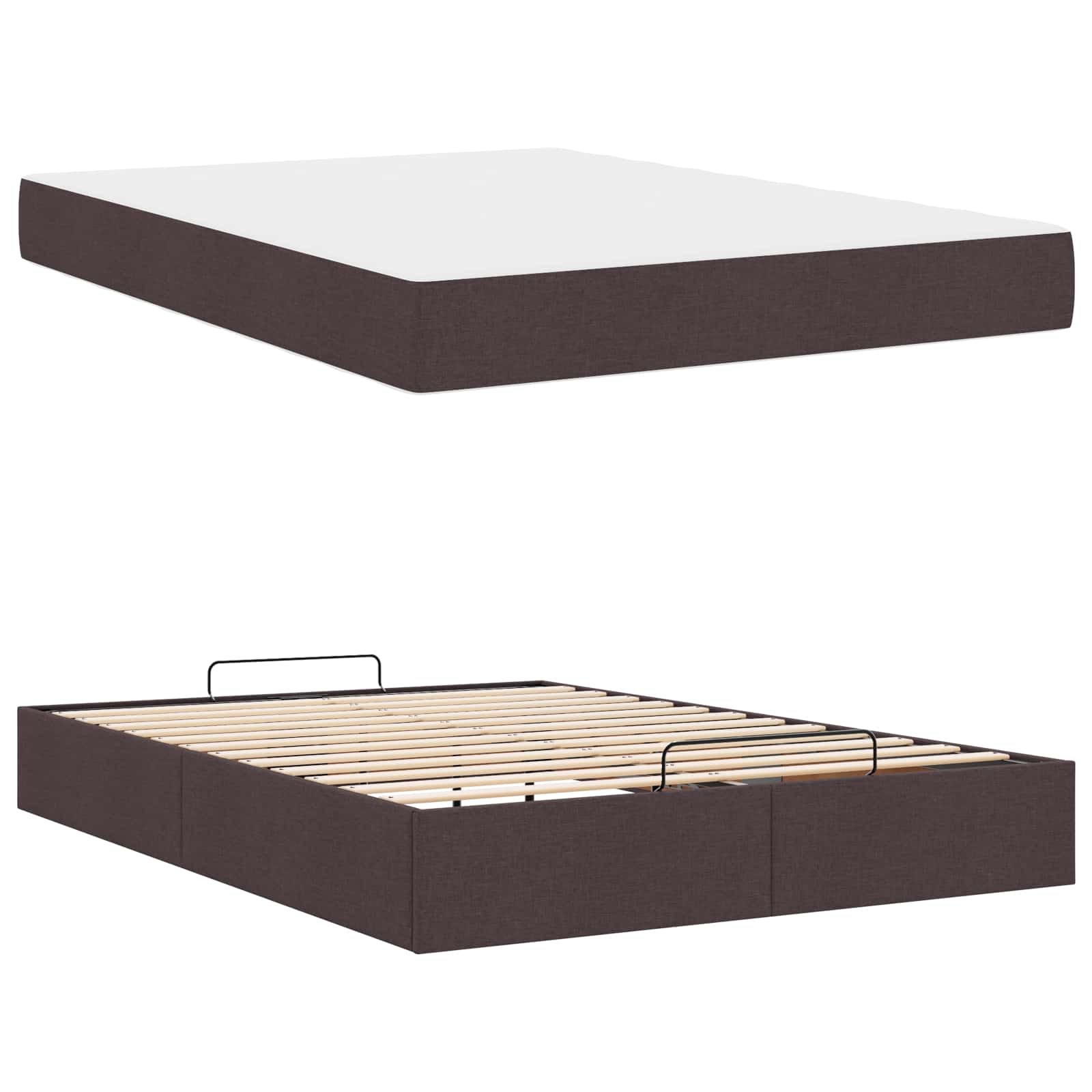 Struttura letto con materasso 2 pcs Tanno Tessuto | homemem39