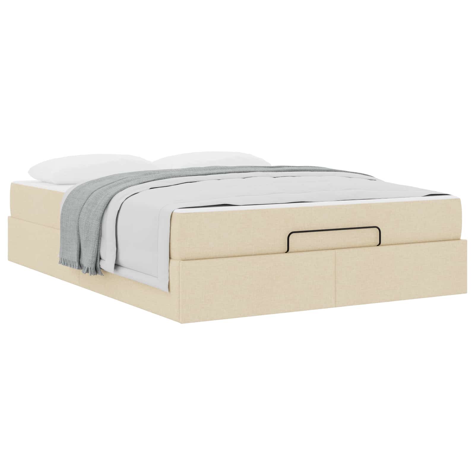 Struttura letto con materasso 2 pcs Crema Tessuto | homemem39