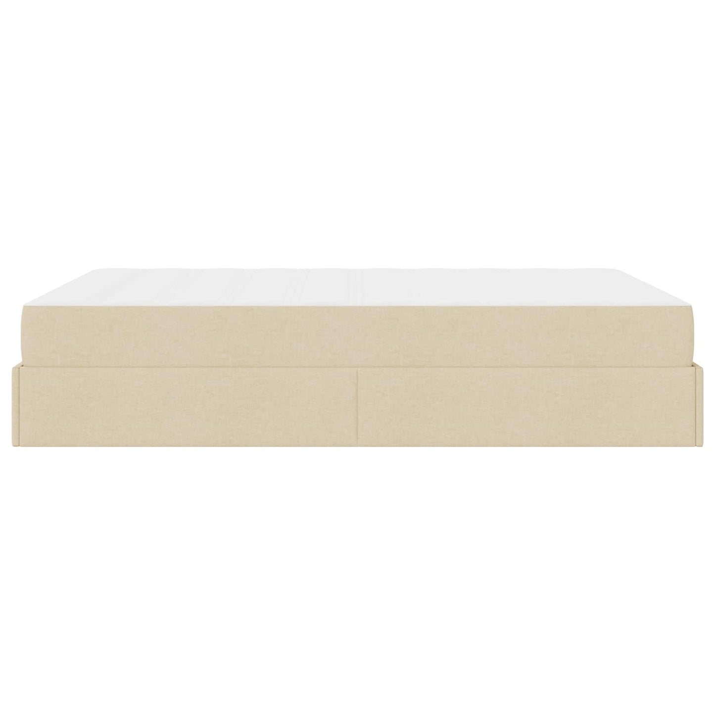 Struttura letto con materasso 2 pcs Crema Tessuto | homemem39