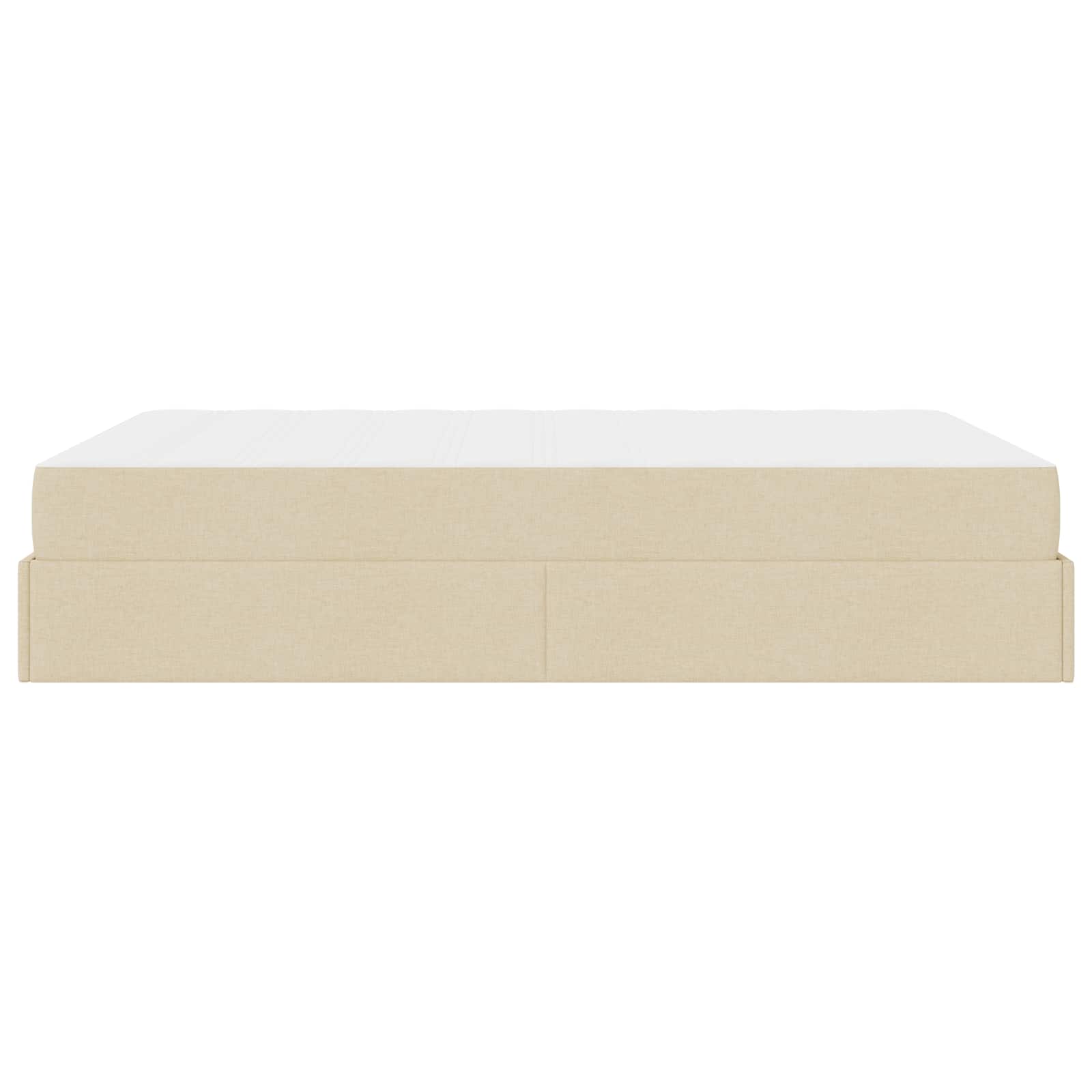 Struttura letto con materasso 2 pcs Crema Tessuto | homemem39
