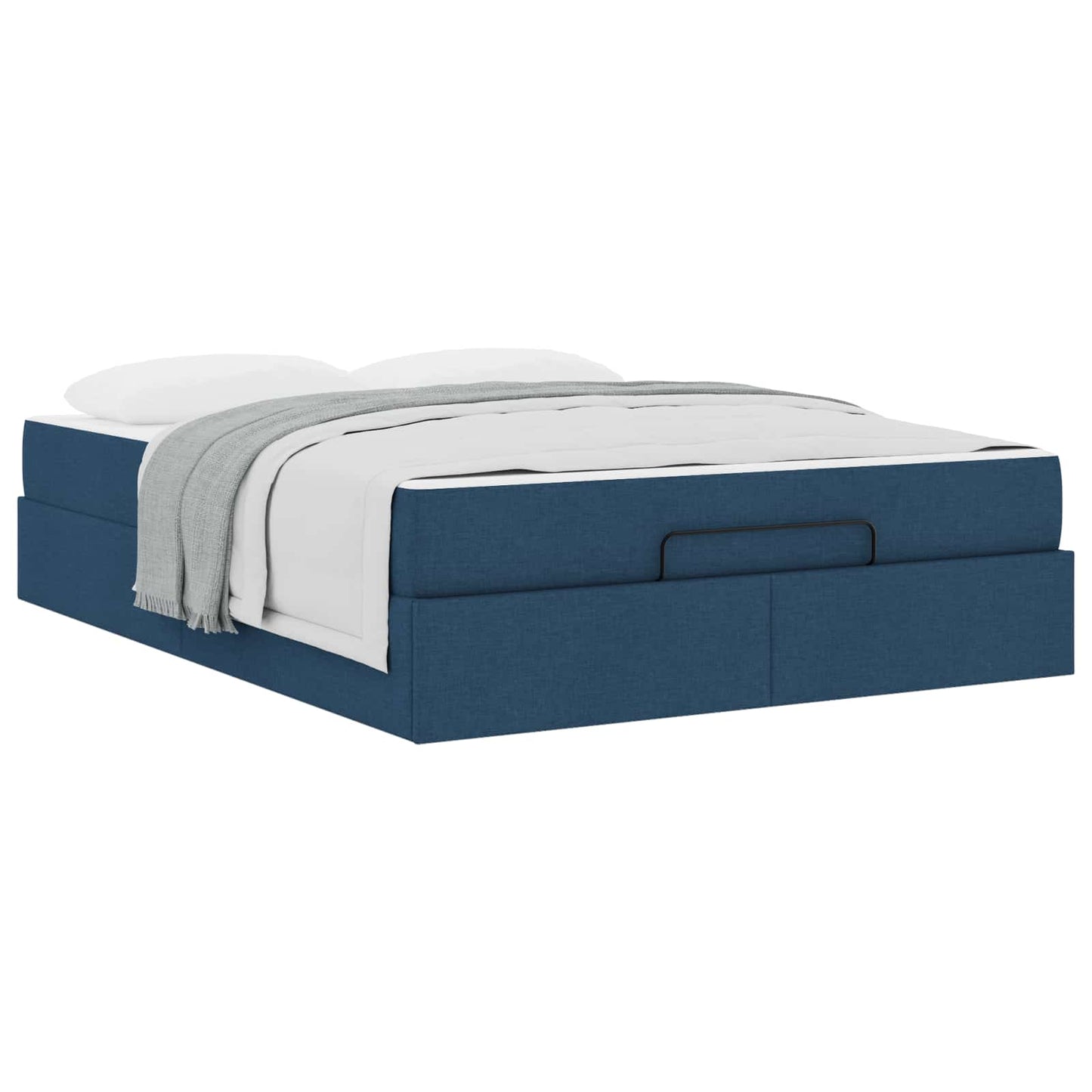 Struttura letto con materasso 2 pcs Blu Tessuto | homemem39