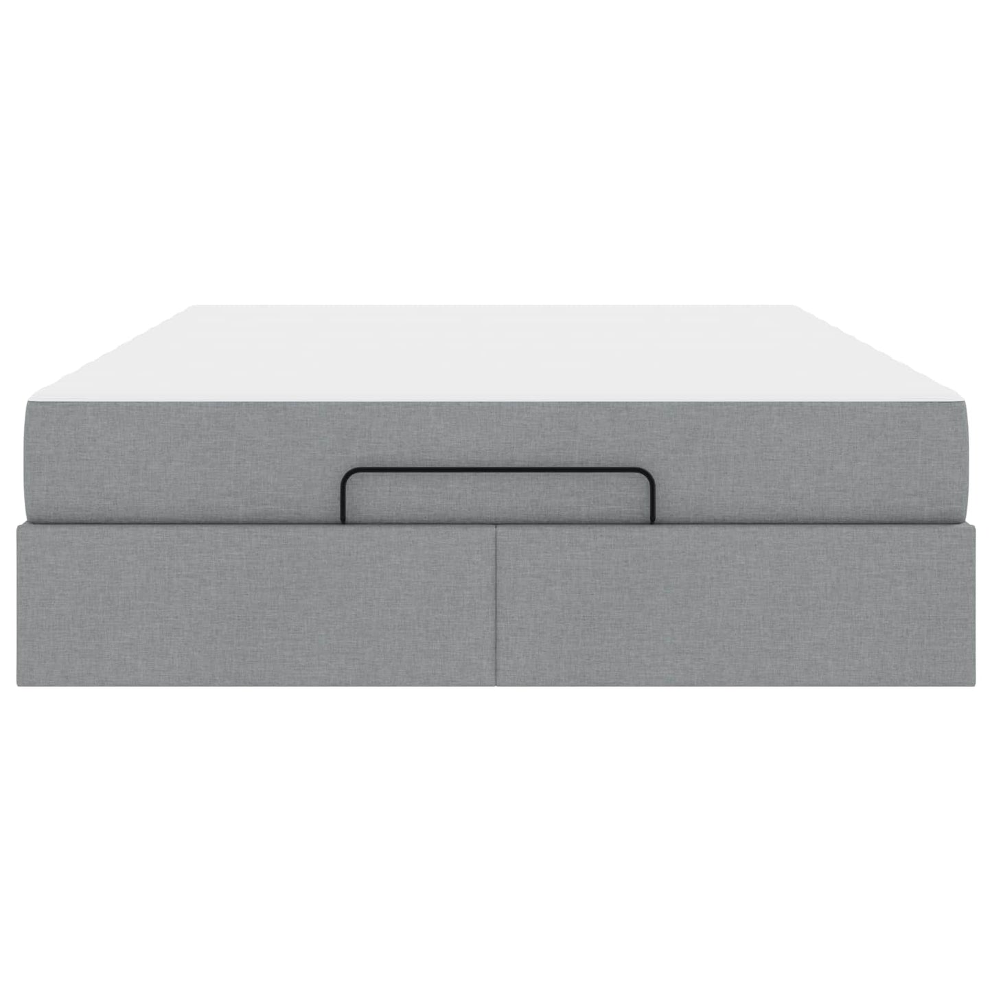 Struttura letto con materasso 2 pcs Grigio chiaro Tessuto | homemem39