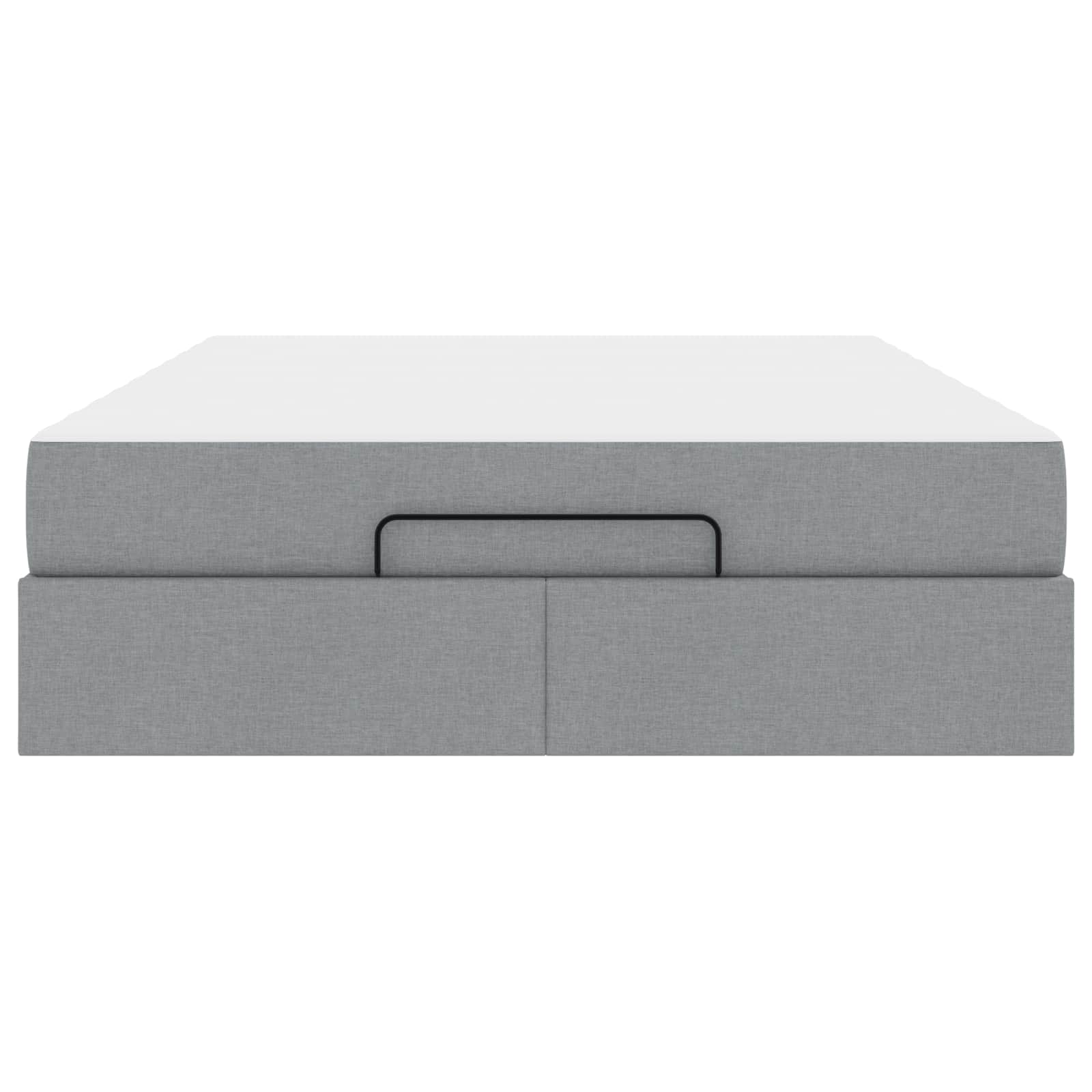 Struttura letto con materasso 2 pcs Grigio chiaro Tessuto | homemem39