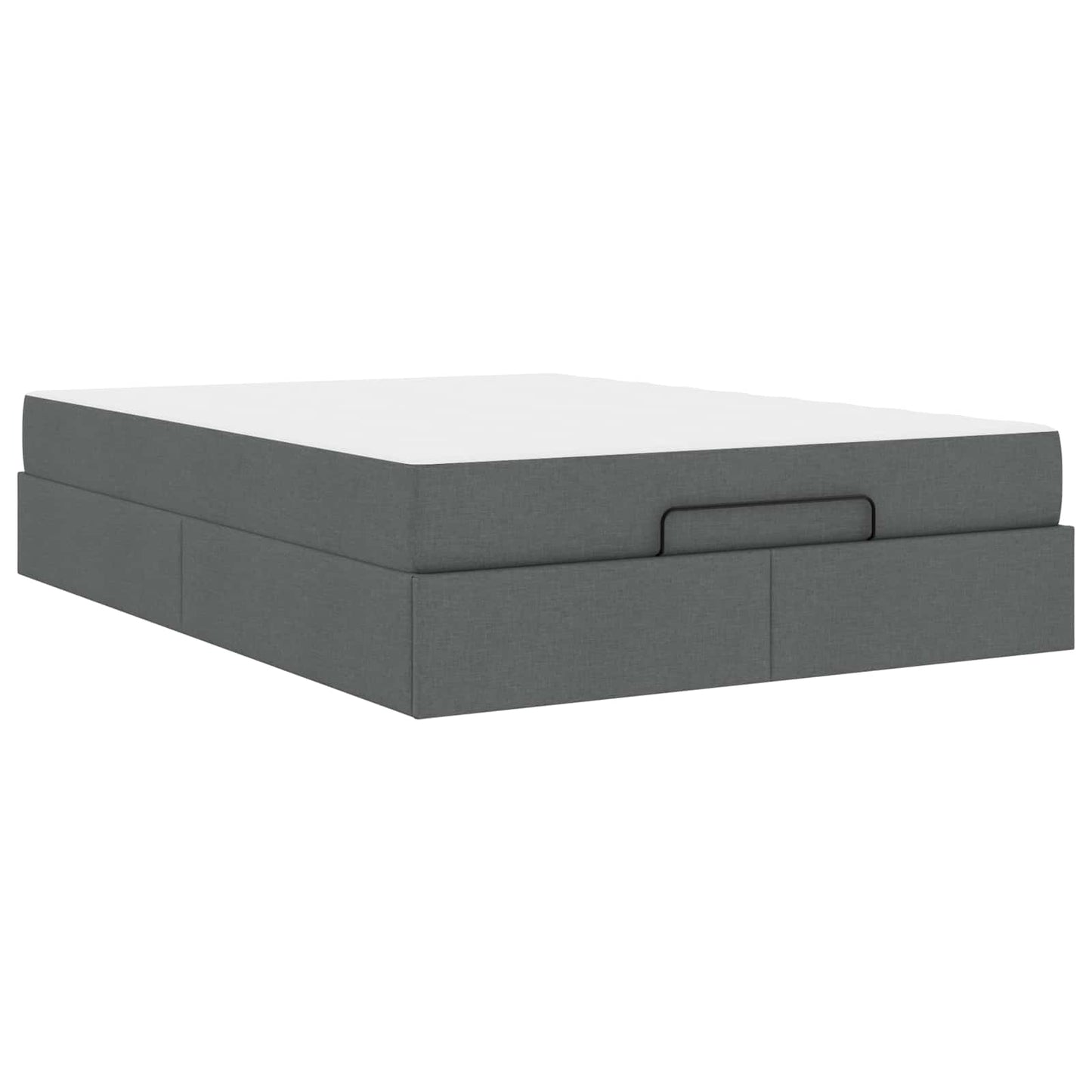 Struttura letto con materasso 2 pcs Grigio Sfumato Tessuto