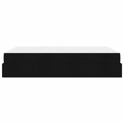 Struttura letto con materasso 2 pcs Nero Tessuto | homemem39
