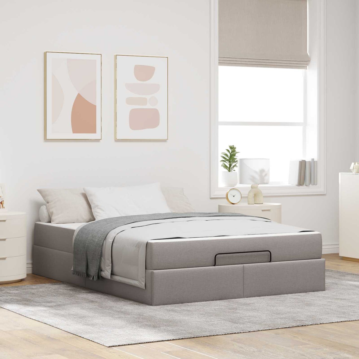 Struttura letto con materasso 2 pz Talpa Tessuto | homemem39