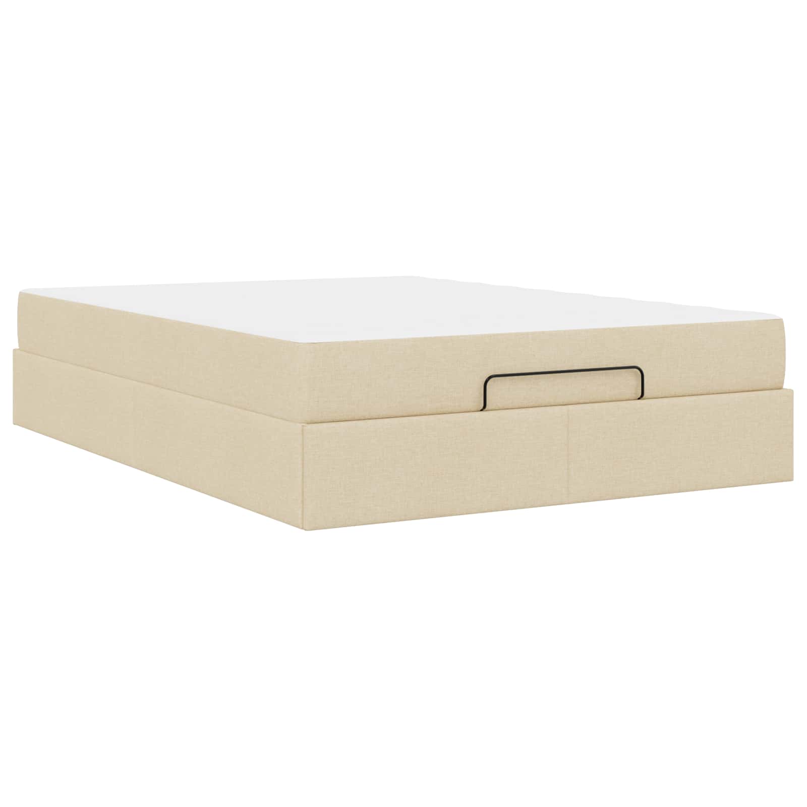 Struttura letto con materasso 2 pcs Crema Tessuto | homemem39