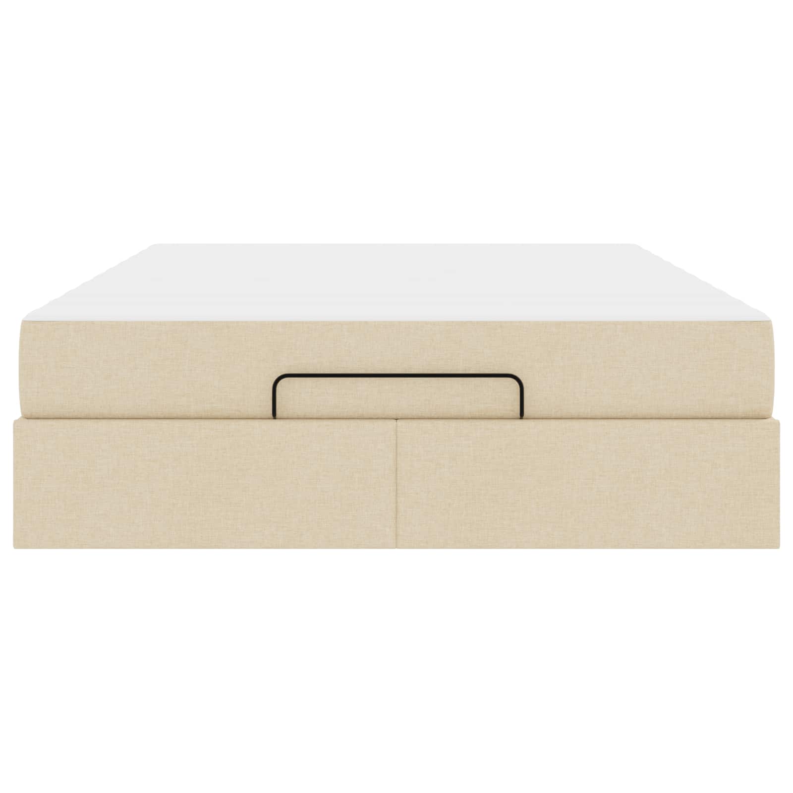 Struttura letto con materasso 2 pcs Crema Tessuto | homemem39