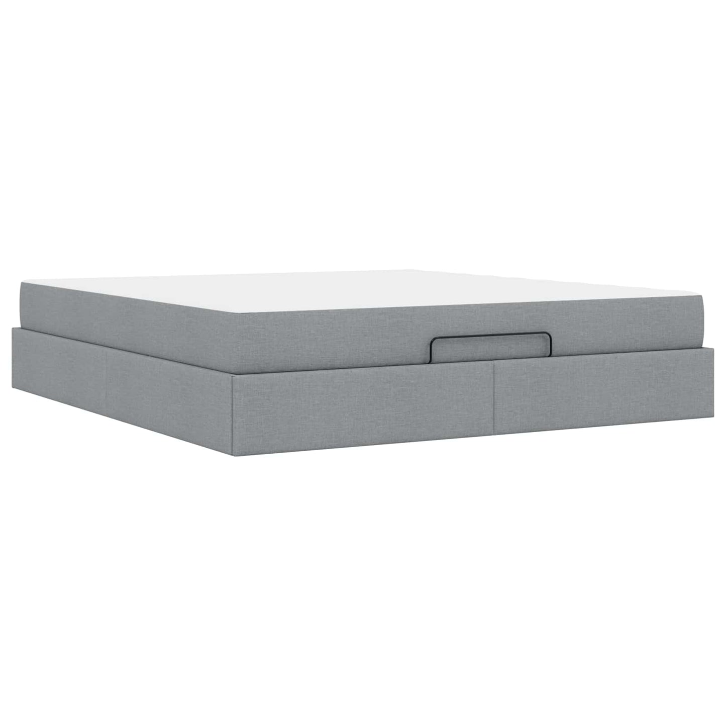 Struttura letto con materasso 2 pcs Grigio chiaro Tessuto