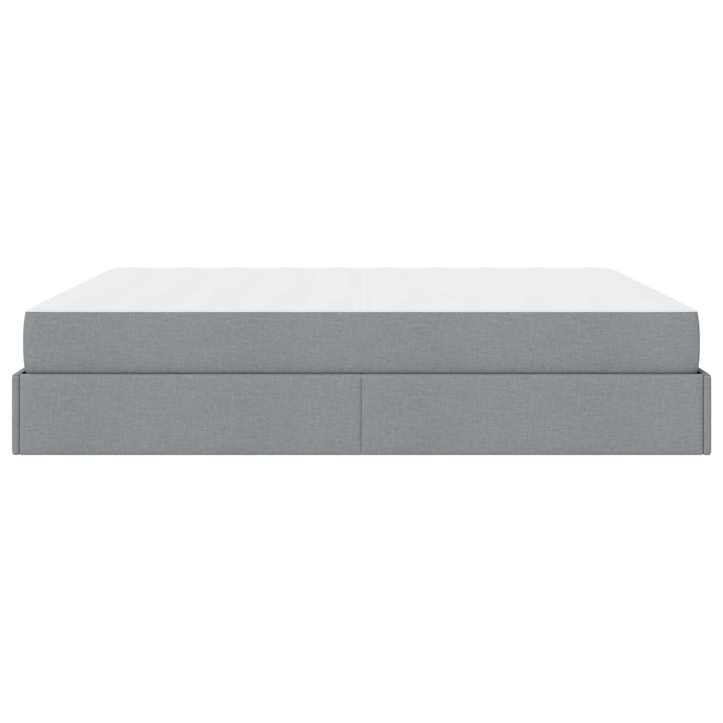 Struttura letto con materasso 2 pcs Grigio chiaro Tessuto | homemem39