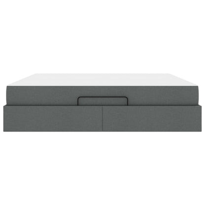 Struttura letto con materasso 2 pcs Grigio Sfumato Tessuto | homemem39