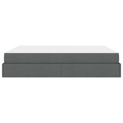 Struttura letto con materasso 2 pcs Grigio Sfumato Tessuto | homemem39