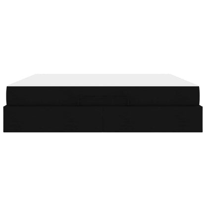 Struttura letto con materasso 2 pcs Nero Tessuto | homemem39