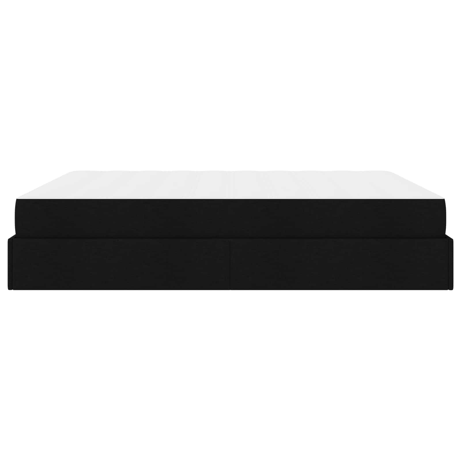 Struttura letto con materasso 2 pcs Nero Tessuto | homemem39