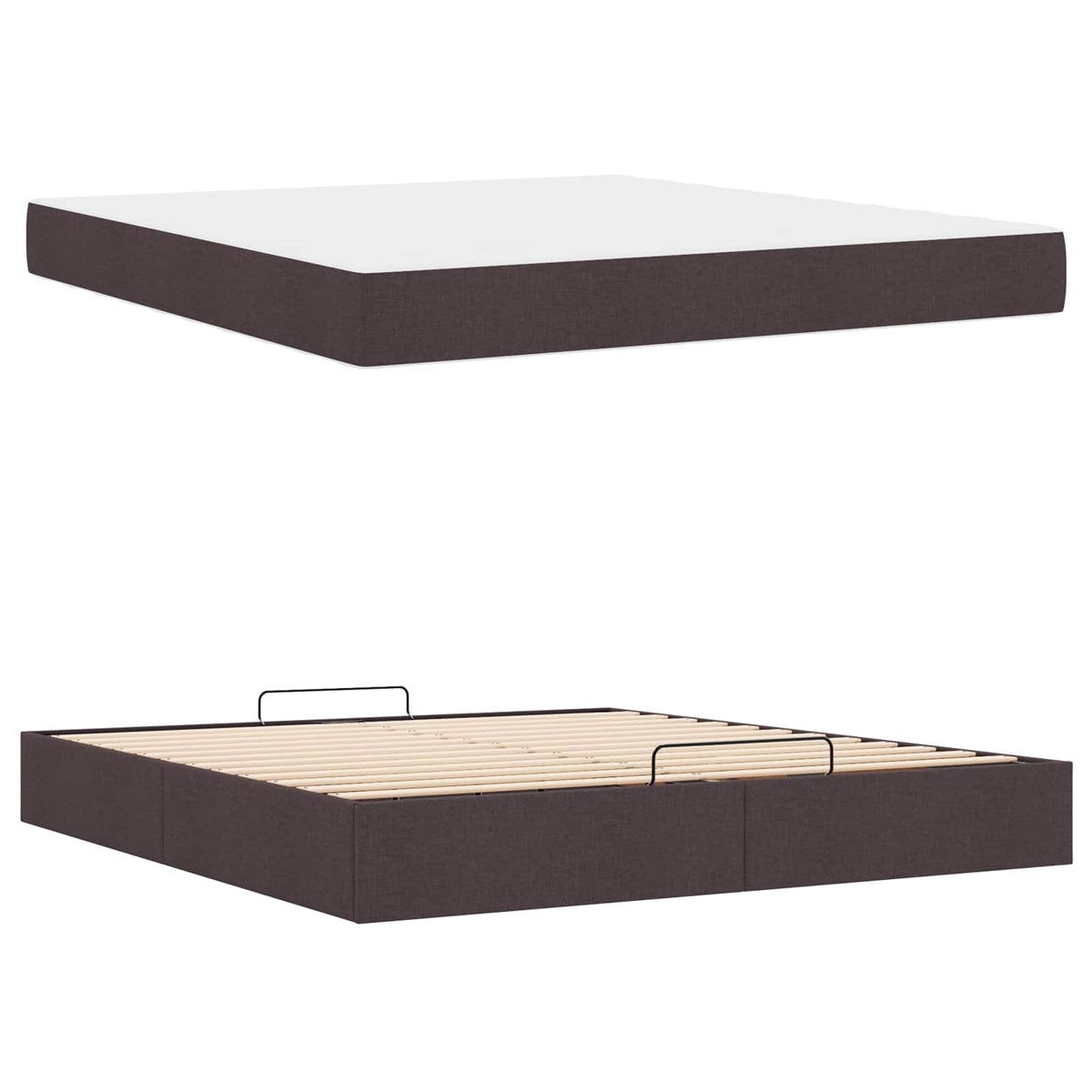 Struttura letto con materasso 2 pz Tanno Tessuto | homemem39
