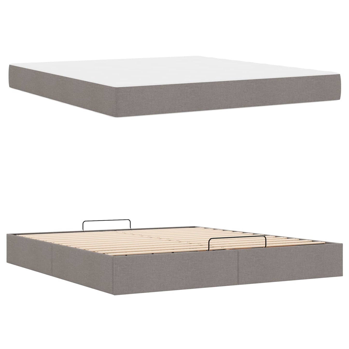 Struttura letto con materasso 2 pcs Talpa Tessuto | homemem39