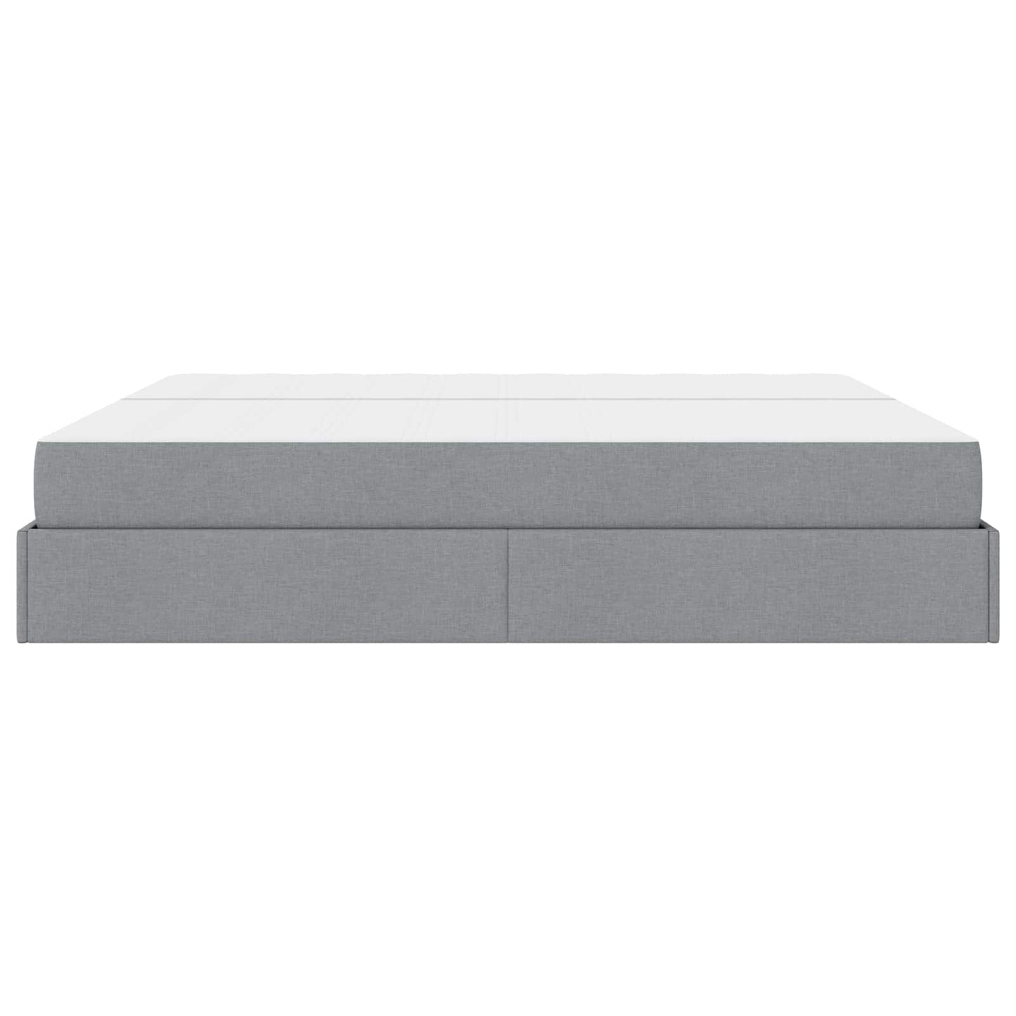 Struttura letto con materasso 2 pcs Grigio chiaro Tessuto | homemem39