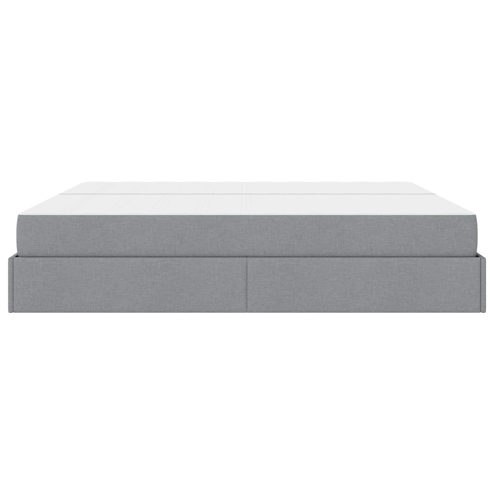 Struttura letto con materasso 2 pcs Grigio chiaro Tessuto | homemem39