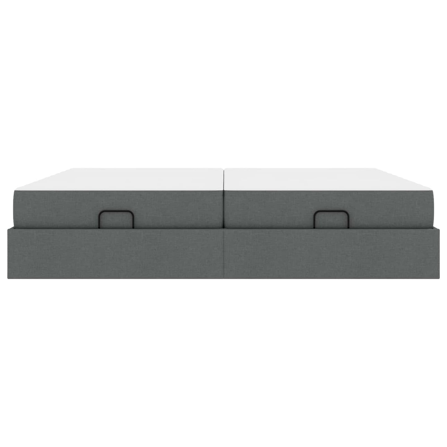 Struttura letto con materasso 2 pcs Grigio Sfumato Tessuto