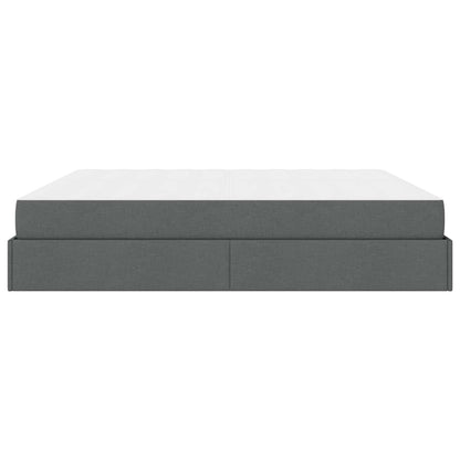 Struttura letto con materasso 2 pcs Grigio Sfumato Tessuto