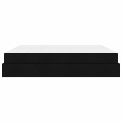 Struttura letto con materasso con materasso 2 pcs Nero Tessuto | homemem39
