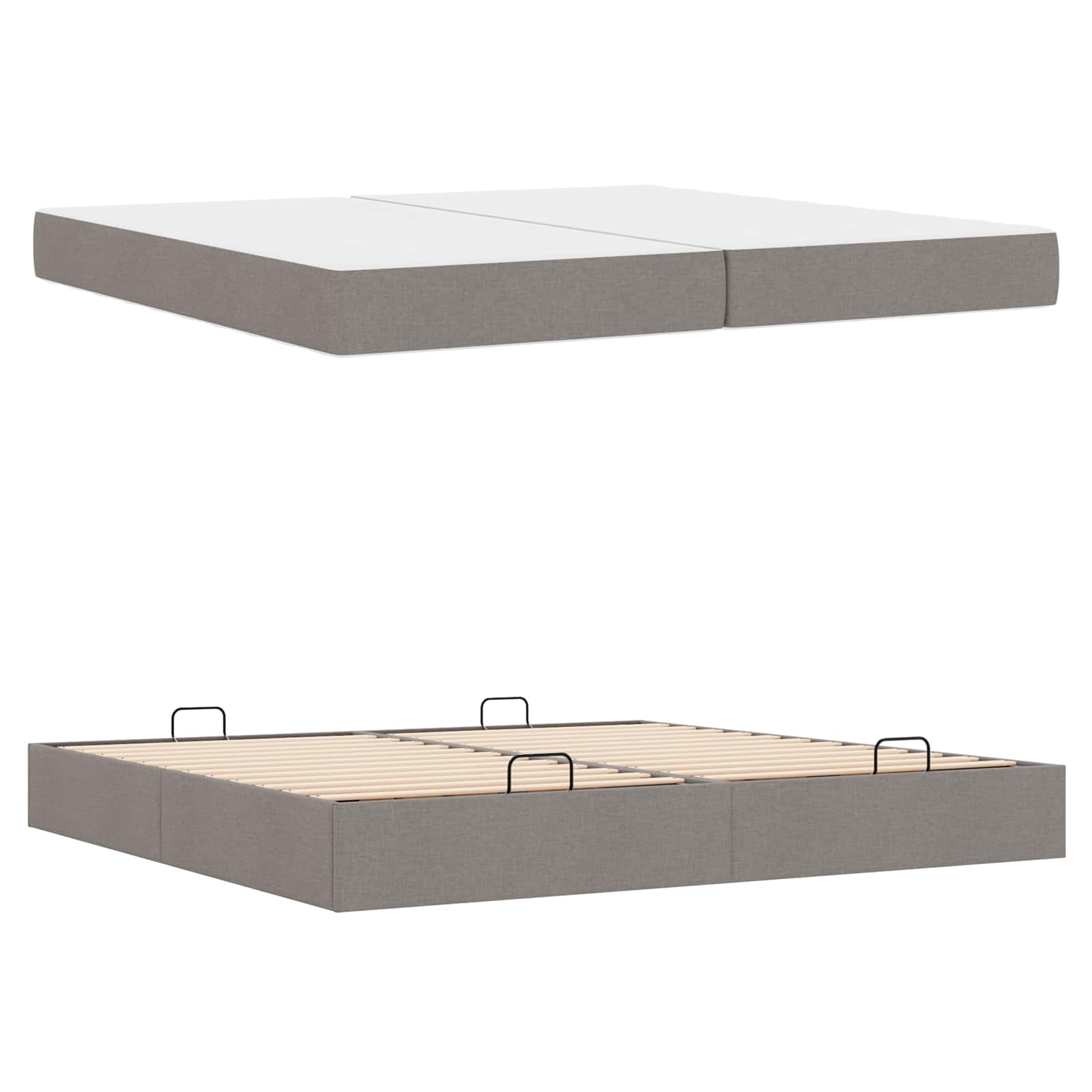 Struttura letto con materasso 2 pz Talpa Tessuto | homemem39