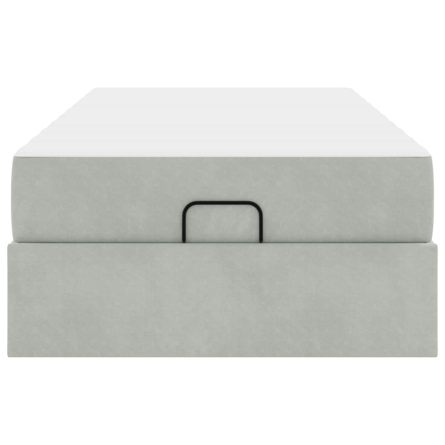 Struttura letto con materasso 2 pcs Grigio chiaro Velluto | homemem39