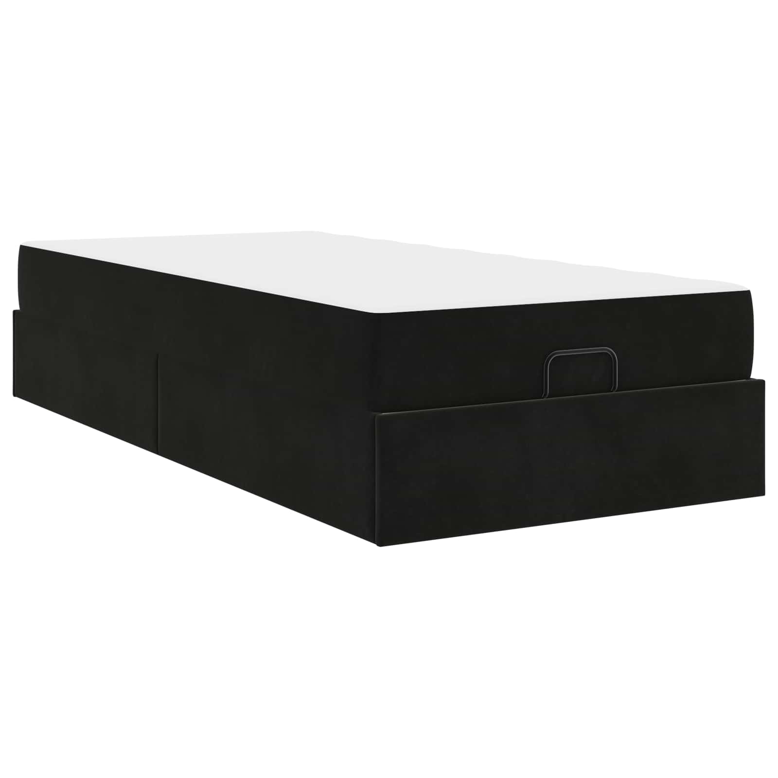 Struttura letto con materasso 2 pcs Nero Velluto | homemem39