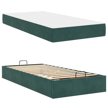 Struttura letto con materasso 2 pcs Verde Velluto | homemem39