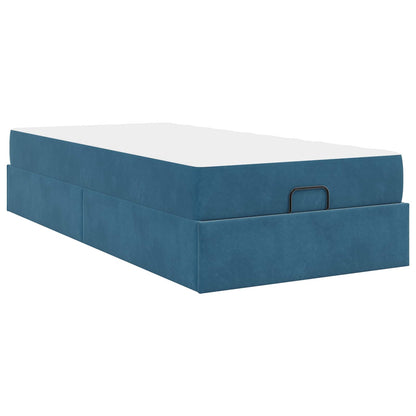 Struttura letto con materasso 2 pcs Blu Velluto | homemem39
