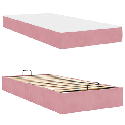 Struttura letto con materasso 2 pcs Rosa Velluto | homemem39
