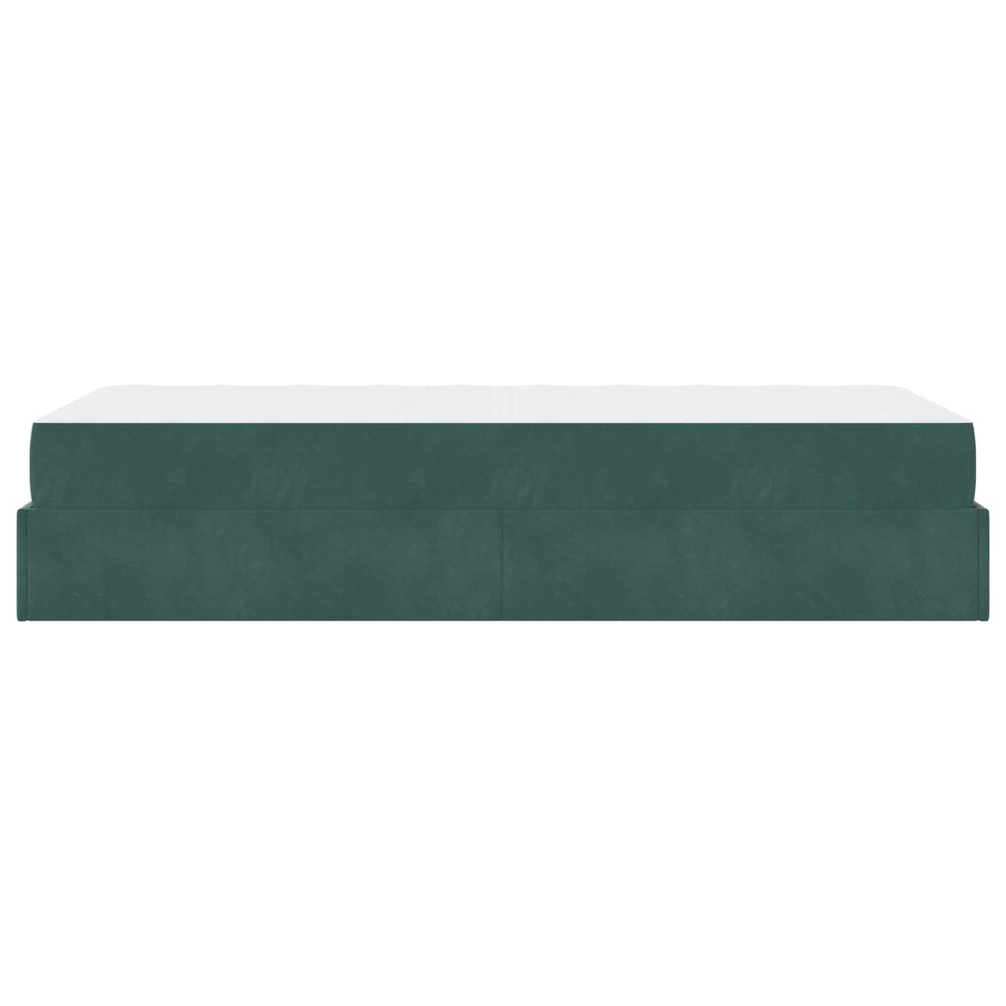 Struttura letto con materasso con materasso 2 pcs Verde Velluto