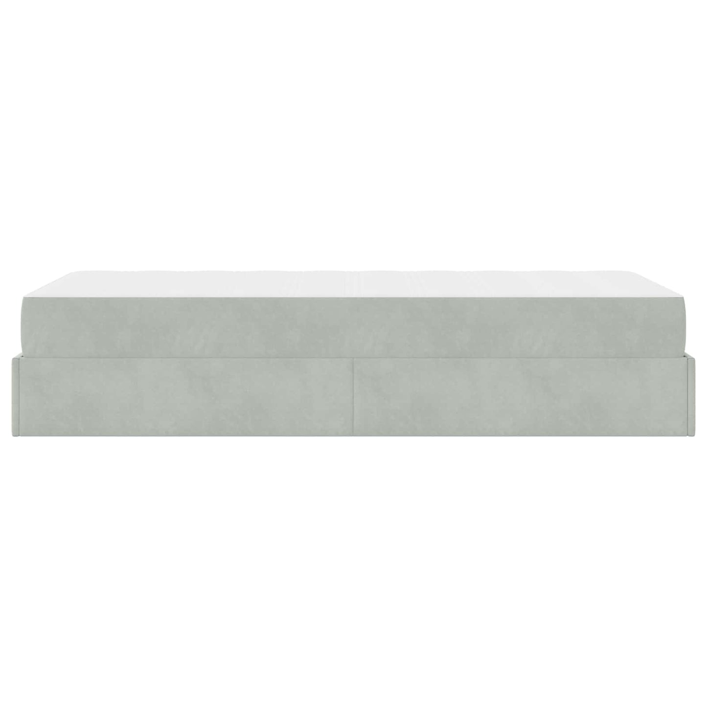 Struttura letto con materasso 2 pcs Grigio chiaro Velluto | homemem39