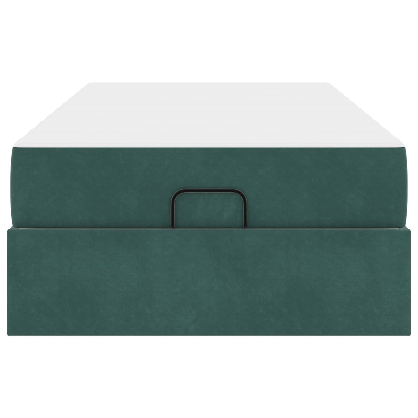 Struttura letto con materasso con materasso 2 pcs Verde Velluto